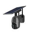 Außen WiFi PTZ Solar-Kamera - 360°, Full HD, IP65, schwarz