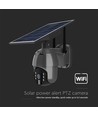 Außen WiFi PTZ Solar-Kamera - 360°, Full HD, IP65, schwarz