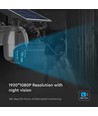 Außen WiFi PTZ Solar-Kamera - 360°, Full HD, IP65, schwarz