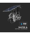 Außen WiFi PTZ Solar-Kamera - 360°, Full HD, IP65, schwarz