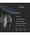 Außen WiFi PTZ Solar-Kamera - 360°, Full HD, IP65, schwarz