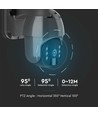 Außen WiFi PTZ Solar-Kamera - 360°, Full HD, IP65, schwarz