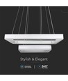 113W LED Kronleuchter, dimmbar - 6300lm, 3000K, Ø60cm, warmweiß, Triac Phasenanschnitt