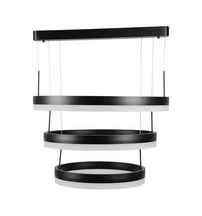 86W Soft Light Chandelier LED Pendelleuchte - Schwarz, 3000K, dimmbar, 360 Grad Licht, 3 Jahre Garantie