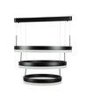 86W Soft Light Chandelier LED Pendelleuchte - Schwarz, 3000K, dimmbar, 360 Grad Licht, 3 Jahre Garantie