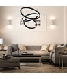 86W Soft Light Chandelier LED Pendelleuchte - Schwarz, 3000K, dimmbar, 360 Grad Licht, 3 Jahre Garantie