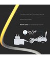 V-TAC LED Design Tischlampe 20W - EU-Stecker, Kabel + Schalter, 3000K, Weiß
