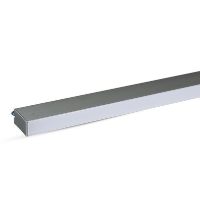 120cm 40W LED Lichtleiste mit Samsung Chip - Silver, 4000K, 120°, inkl. Seilaufhängung
