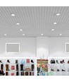 20W Ø17cm LED Einbaupanel - Samsung Chip, Loch: Ø14,5 cm, 6400K, weißer Rand