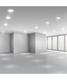 20W Ø17cm LED Einbaupanel - Samsung Chip, Loch: Ø14,5 cm, 6400K, weißer Rand