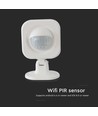 WiFi PIR Sensor - Smart Home, 120 Grad, weiß, kompatibel mit Alexa und Google Home