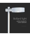 7W Pollerleuchte LED - 3000K, weiß, IP65