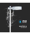 6W LED Wegeleuchte / Gartenlampe, RA90 - Weiß, IP65, 4000K, 102,5cm hoch, inkl. Leuchtmittel