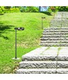 6W LED Gartenlampe, schwarz - IP54, 3000K, RA90, inkl. Leuchtmittel