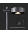 6W LED Gartenlampe, schwarz - IP54, 3000K, RA90, inkl. Leuchtmittel