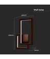 20W moderne LED Wandleuchte - Corten, 360°, 2400lm, IP20, 3000K, inkl. Leuchtmittel