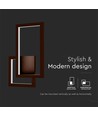 20W moderne LED Wandleuchte - Corten, 360°, 2400lm, IP20, 3000K, inkl. Leuchtmittel