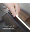 10m 12W/m 6500K Neon Flex LED Strip - 24V, 360 Grad, SMD 2835, 25mm, kaltweiß