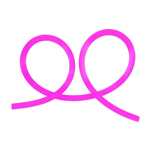 12W/m Neon Flex 24V - Pink, 10m Rolle