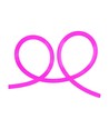 12W/m Neon Flex 24V - Pink, 10m Rolle