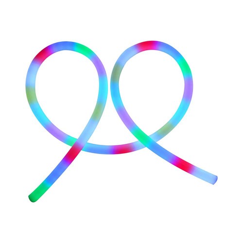 5m 10W/m Magic RGB Neon Flex LED Strip, 360° - 24V, IP20, rund, 25mm Breite