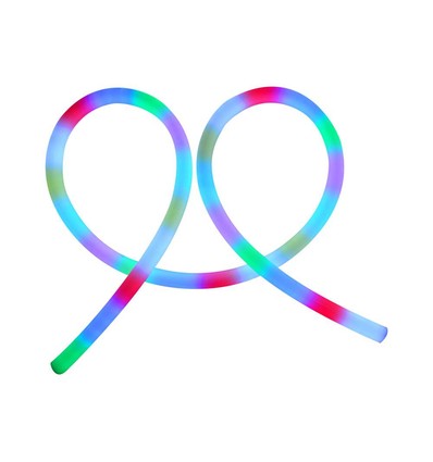 5m 10W/m Magic RGB Neon Flex LED Strip, 360° - 24V, IP20, rund, 25mm Breite