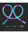 5m 10W/m Magic RGB Neon Flex LED Strip, 360° - 24V, IP20, rund, 25mm Breite