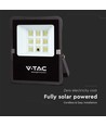 50W LED Solar Fluter - 4000K, IP65, inkl. Fernbedienung und Solarpanel