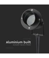 GU10 Gartenstrahler mit Erdspieß - Schwarz, Aluminium, IP65, ohne Leuchtmittel
