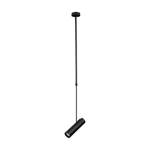 GU10 Teleskop-Deckenleuchte - Schwarz, Aluminium, 83-117cm