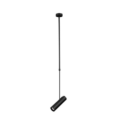 GU10 Teleskop-Deckenleuchte - Schwarz, Aluminium, 83-117cm