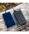 10000mAh Solar Wireless Powerbank, 10W - Schwarz, Aluminium, Solaraufladung
