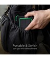 10000mAh Solar Wireless Powerbank, 10W - Schwarz, Aluminium, Solaraufladung