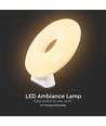 5W WiFi LED Ambiance Tischleuchte, RGB - Dimmbar, Smart Home, USB-C, 360 Grad Licht, weißer Kunststoff