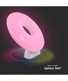 5W WiFi LED Ambiance Tischleuchte, RGB - Dimmbar, Smart Home, USB-C, 360 Grad Licht, weißer Kunststoff