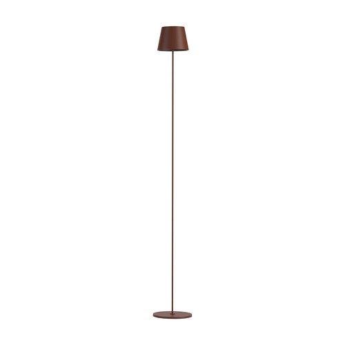 4W LED Stehleuchte, wiederaufladbar - IP54, Corten, Touch-dimmbar, höhenverstellbar 50-130cm, USB-Aufladung