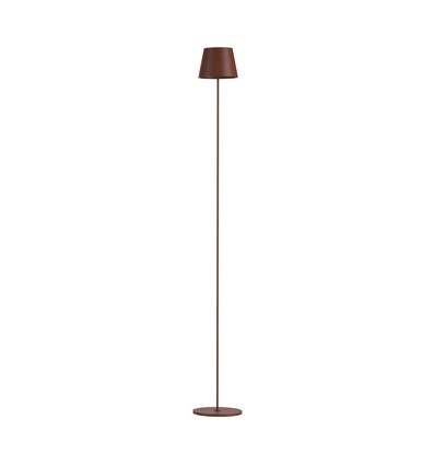 4W LED Stehleuchte, wiederaufladbar - IP54, Corten, Touch-dimmbar, höhenverstellbar 50-130cm, USB-Aufladung