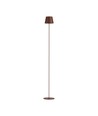 4W LED Stehleuchte, wiederaufladbar - IP54, Corten, Touch-dimmbar, höhenverstellbar 50-130cm, USB-Aufladung