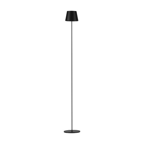 4W LED Stehleuchte, wiederaufladbar - Touch-dimmbar, USB, IP54, schwarz, höhenverstellbar 50-130cm, inkl. Leuchtmittel