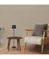 4W LED Stehleuchte, wiederaufladbar - Touch-dimmbar, USB, IP54, schwarz, höhenverstellbar 50-130cm, inkl. Leuchtmittel