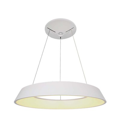 48W LED Designer Pendelleuchte, dimmbar - Ø48,5cm, 360 Grad, weiß, rund, inkl. Leuchtmittel