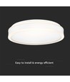 42W LED Designer Deckenleuchte - Rund, weiß, dimmbar, 4000K, 360 Grad Abstrahlwinkel