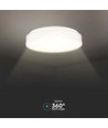 42W LED Designer Deckenleuchte - Rund, weiß, dimmbar, 4000K, 360 Grad Abstrahlwinkel