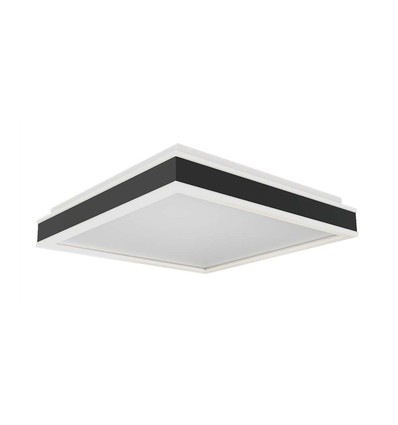 38W LED Designer Deckenleuchte - 4000K, 4000lm, IP20, schwarz/weiß, quadratisch/rund
