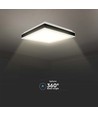 38W LED Designer Deckenleuchte - 4000K, 4000lm, IP20, schwarz/weiß, quadratisch/rund
