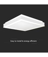 38W Designer LED-Deckenleuchte - 4000K, 400x400mm