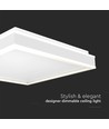 38W Designer LED-Deckenleuchte - 4000K, 400x400mm