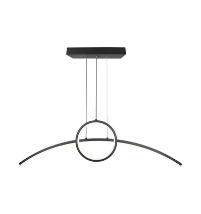 36W LED Designer Pendelleuchte - Schwarz, 3200lm, 4000K, 360 Grad Abstrahlwinkel