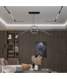 36W LED Designer Pendelleuchte - Schwarz, 3200lm, 4000K, 360 Grad Abstrahlwinkel