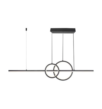 17W LED Pendelleuchte, schwarz Design - 1500lm, 4000K, Ø91,5cm, IP20, integrierte LED